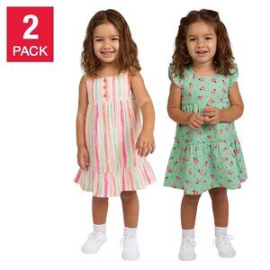 Koala Kids Baby Girls Size 9 Months 2 Pack Dress & Diaper Cover Set NWT